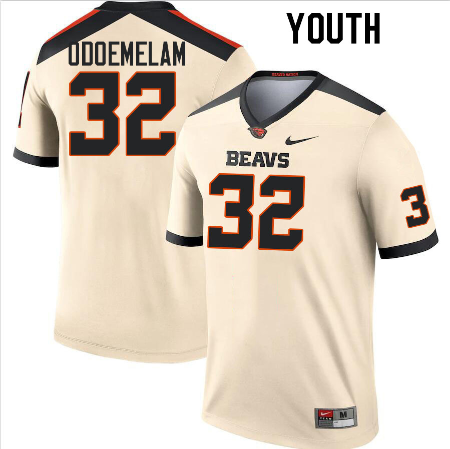 Youth #32 Ugochukwu Odoemelam Oregon State Beavers College Football Jerseys Stitched-Cream